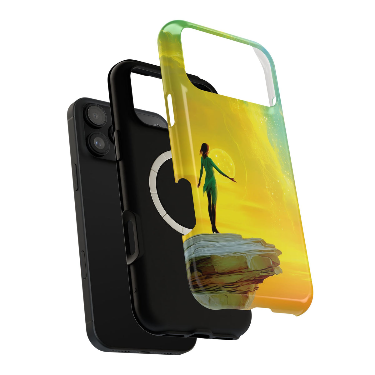 She Holds the World Awake – Celestial MagSafe Phone Case