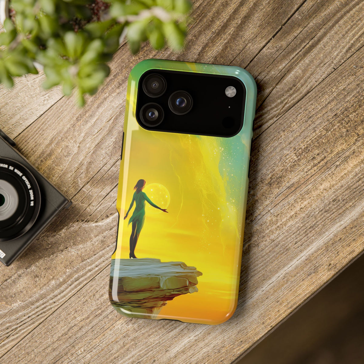 She Holds the World Awake – Celestial MagSafe Phone Case
