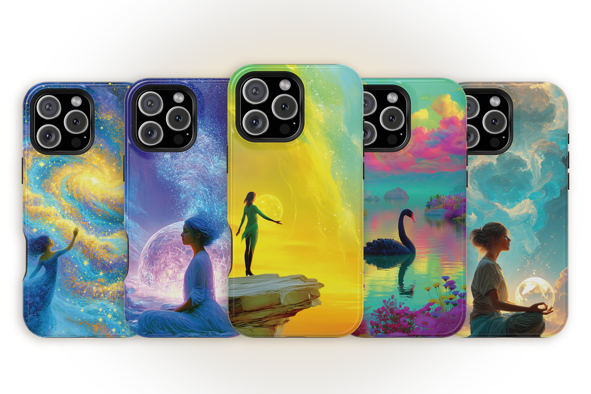 She Holds the World Awake – Celestial MagSafe Phone Case