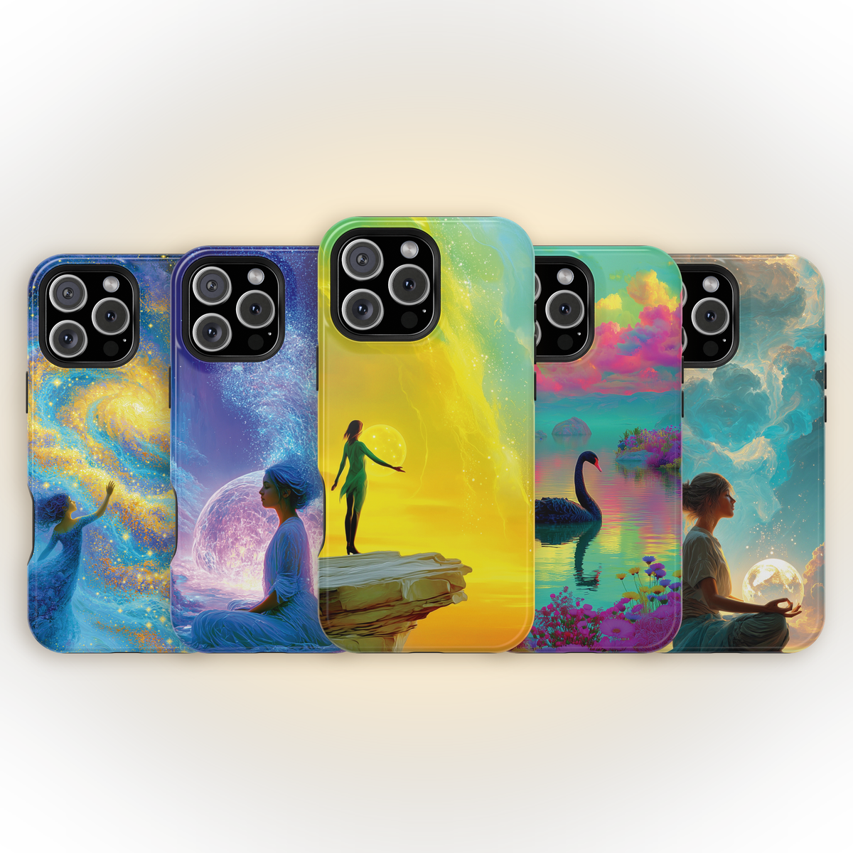 She Holds the World Awake – Celestial MagSafe Phone Case